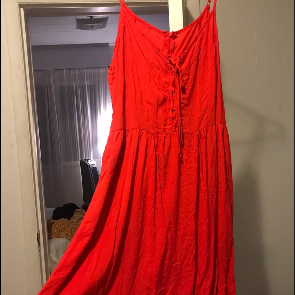 red dress